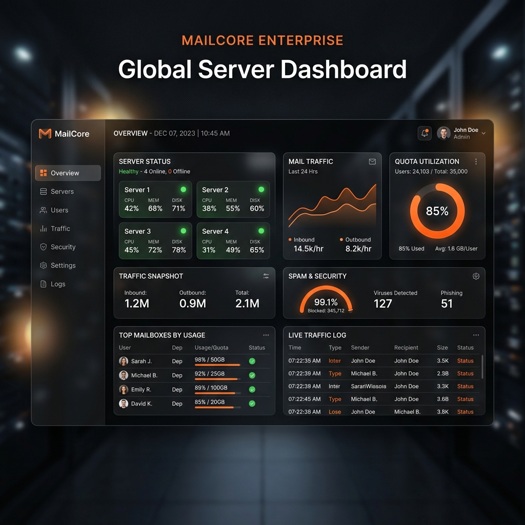 Mail Solutions Dashboard